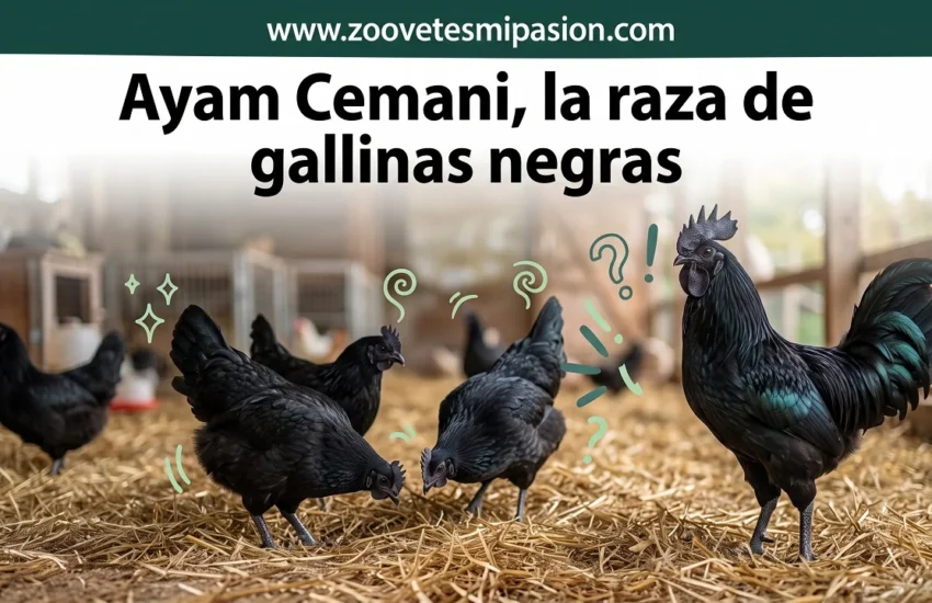 Ayam Cemani la raza de gallinas negras