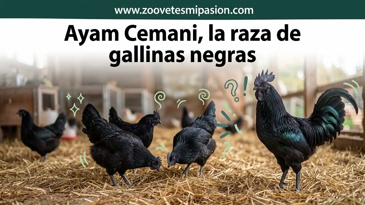 Ayam Cemani la raza de gallinas negras