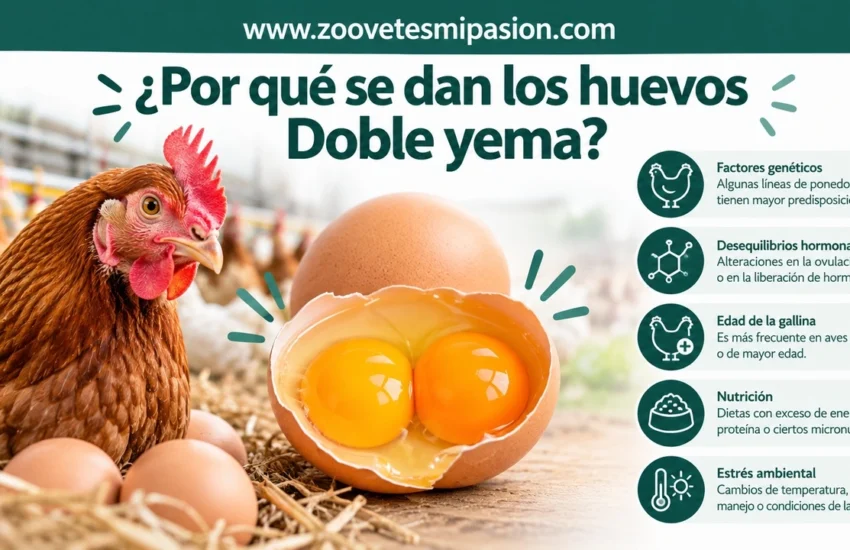 Por qué se dan los huevos Doble yema