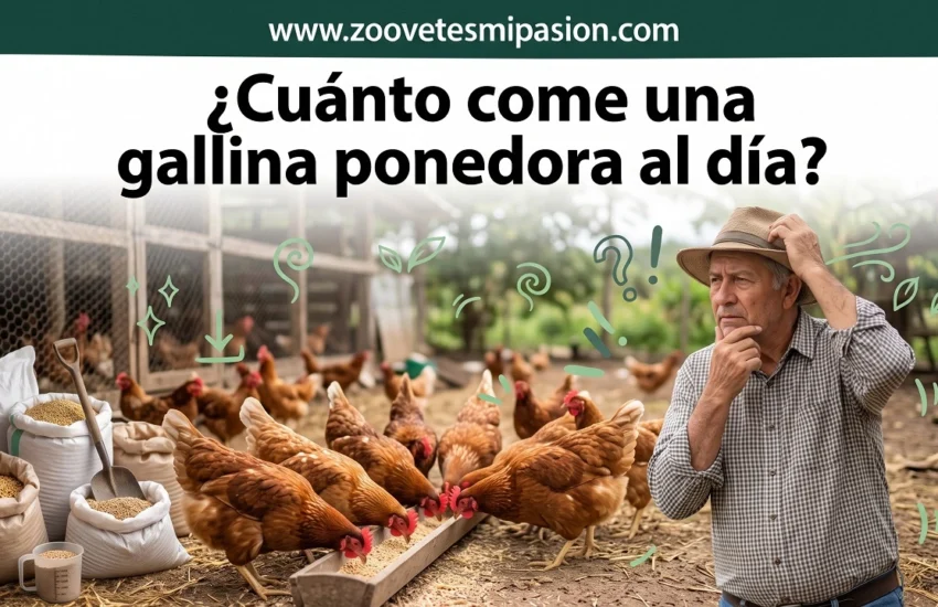 ¿Cuánto come una gallina ponedora al día