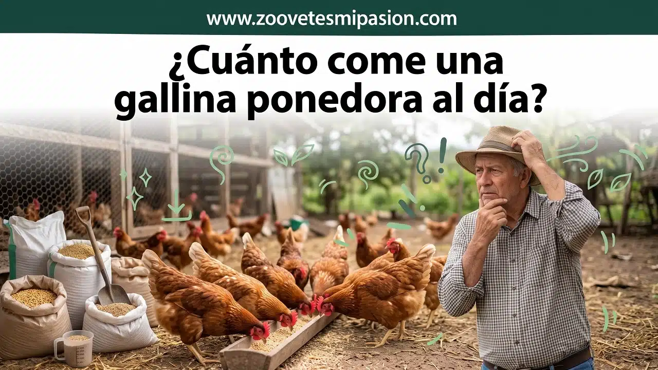 ¿Cuánto come una gallina ponedora al día?