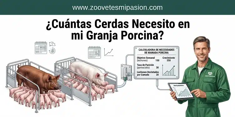 Calculadora ¿Cuántas Cerdas Necesito en mi Granja Porcina