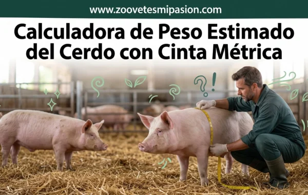 Calculadora de Peso Estimado del Cerdo con Cinta Métrica