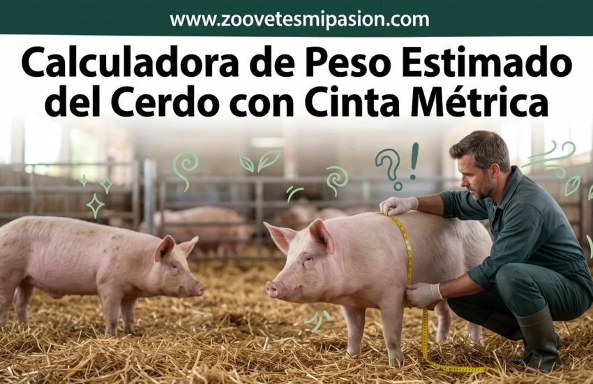 Calculadora de Peso Estimado del Cerdo con Cinta Métrica