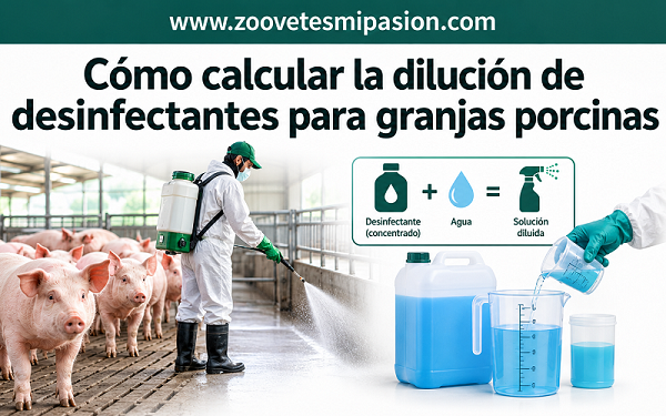 Como calcular de dilución de desinfectantes para granjas porcinas