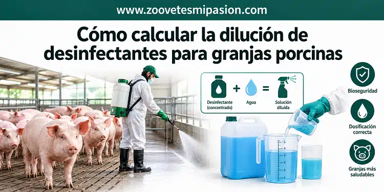 Como calcular de dilución de desinfectantes para granjas porcinas