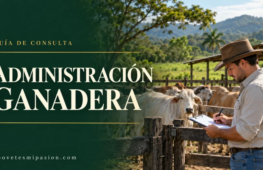 Administración de fincas ganaderas: gestión y registros.