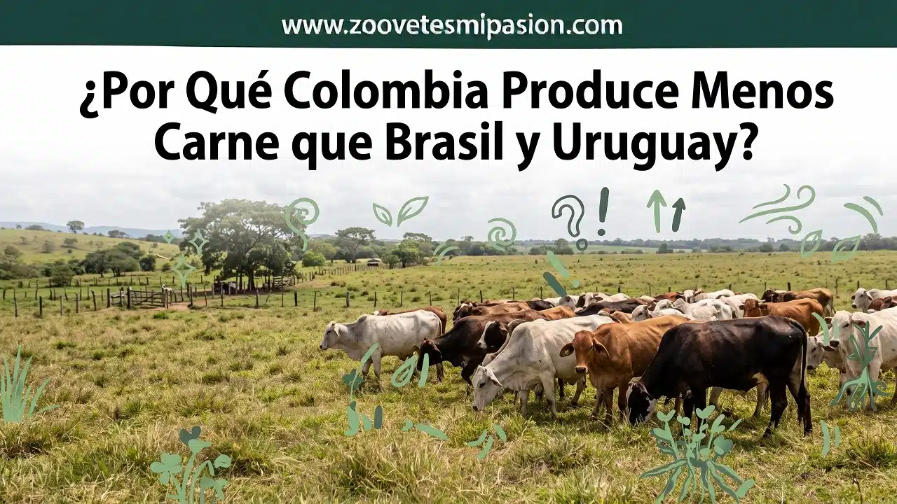 ¿Por Qué Colombia Produce Menos Carne que Brasil y Uruguay? Las Cifras Reales y Cómo Llegar a 220 Kilos por Hectárea